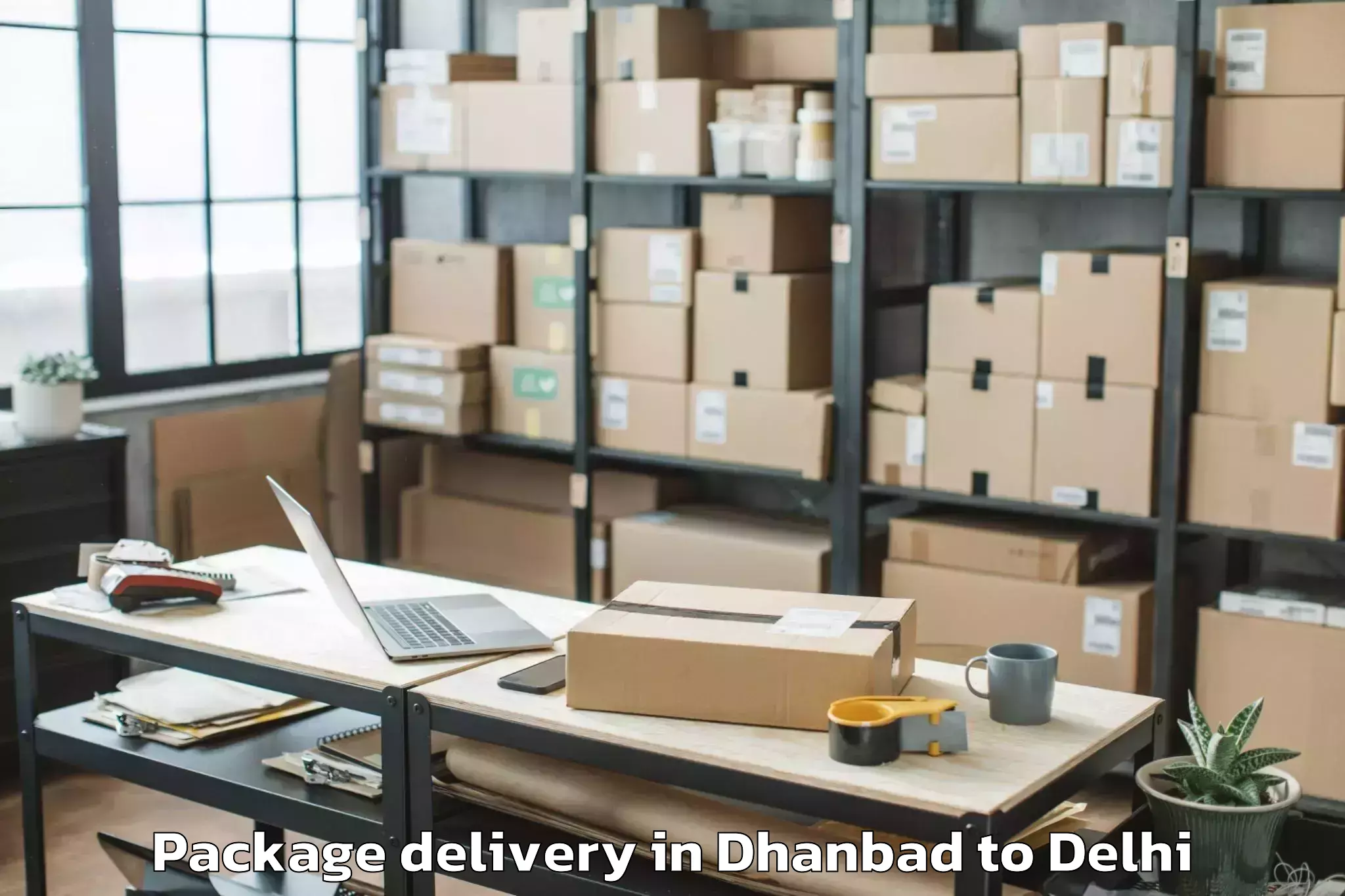 Expert Dhanbad to Defence Colony Package Delivery